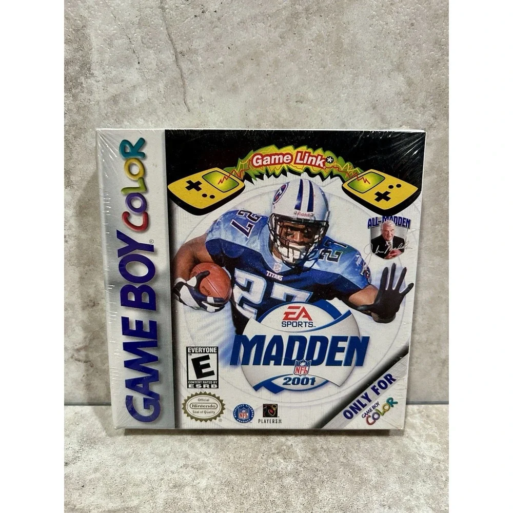 Madden 2001 For Game Boy Color Sealed Near-mint. Nintendo GBC NFL Gameboy Vtg Vg